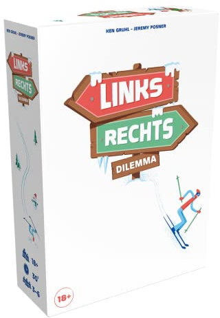 Cojones Production, Links-Rechts-Dilemma, Partyspiel, Kartenspiel, 3-6 Spieler, Ab 18+Jahren, 30 Minuten, Deutsch