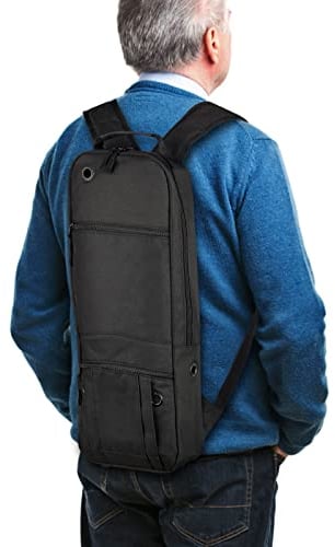 APDTEK Portable Oxygen Cylinder Carry Bag for Size D/M15 JD/M22, Oxygen Tank Backpack for Travel - Black