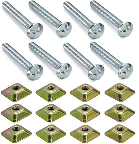 8 PCS Anti-Theft Post Attachment Kit Sign Mounting Hardware for U Channel Post, Sign Post Mounting Bolts and Nuts,2.5 Bolt