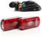 XPOtool Set Luces traseras 2 Piezas conexión T1 Iluminación Remolque Caravana, Cable de 13 Pines 5 m