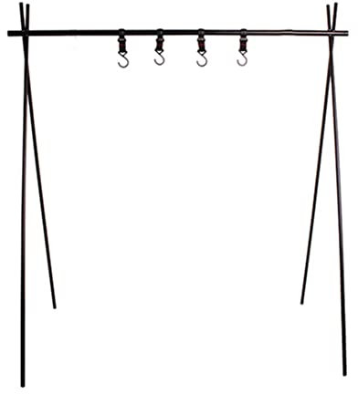Evvmnaks 1 SET Outdoor Cooking Utensils Hanger Foldable Camping Clothes Hanger Triangular Pot Hanger Suitable for Camping
