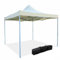 Gazebo Richiudibile Telescopico in Metallo a Fisarmonica 2x2 e 3x3 mt Pieghevole con borsa per Trasporto Colore Beige trasportabile da giardino e mercato (3x3)