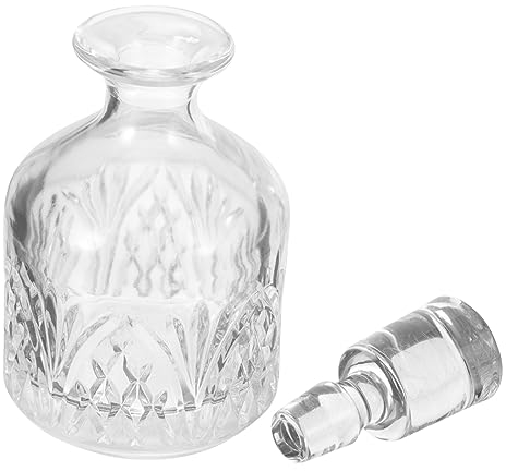 BESTonZON Decanter Per Whisky Bottiglie Di Whisky Straniere Decanter Per Liquori in Dosatore Di Liquori Distributore Di Liquori Ermetico Abito Bottiglia Di Birra Bicchiere Cristallo