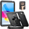 Timecity Case For iPad (A16) 11th Generation 11 Inch 2025/iPad 10th Generation 10.9 Inch 2022, Full-Body Drop Protection with Screen Protector, 360 Rotating Hand Strap/Kickstand,Pencil Holder, Black
