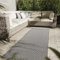 Interiyou Outdoor Teppich Wetterfest Lome - Läufer 70x200 cm Blau - geometrische Muster - UV-beständig für Draußen: Balkon, Terrasse, Garten oder Küche - Flachgewebe Aussenteppich