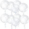 DHWEKU 10 Stück 50cm Jumbo Bobo Klar Luftballons,Kristall Blase Klar Ballons Runde Transparente,Wiederverwendbare Bobo Bubble Ballons für Hochzeit Geburtstag Halloween Weihnachtsfeier,24 Zoll