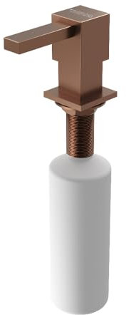TEKA PS111-BN - Dispensador de Jabón PVD Minimalista 350 ml, para Fregaderos, Exclusivo y Elegante, se Adapta al Diseño de Cualquier Cocina, Fácil Limpieza, de Acero Inoxidable, Color Cobre