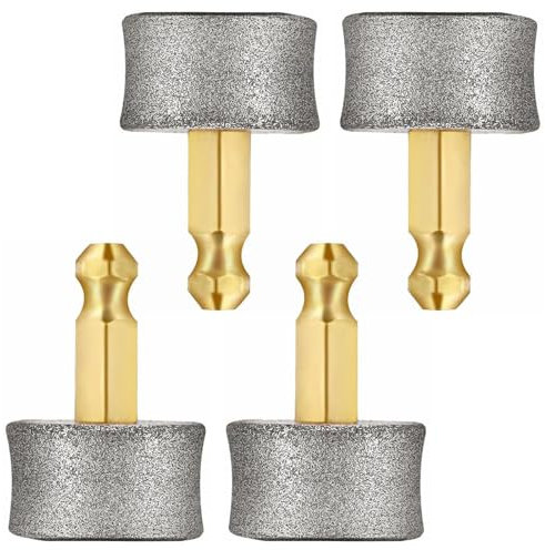 CECOMBINE 4pcs Dog Nail Grinder Replacement Heads, Nail Grooming Tool Pet Nail Grinder Diamond Tip Replacement, for Large Medium and Small Dogs Compatible