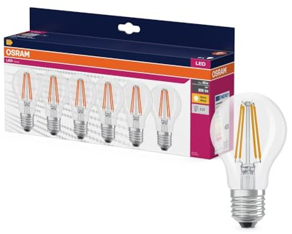 OSRAM LED Star VALUE A60, paquete de 60 bombillas, reemplaza bombillas
