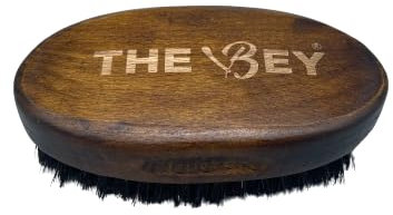 The Bey Bartbürste mit Wildschweinborsten – 100 % natürlich, antistatisch und weichmachend, ideal zum Stylen und Pflegen von Bärten und Schnurrbärten – perfekt für Männergeschenke