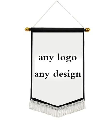 Custom Flag Banner Custom Logo Square Football Team Flag Personalized Picture Text or Logo Customized Exchange Flag Pennant Hanging (A,30x40cm)