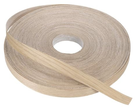 PATIKIL Weißes Eichen Kantenumleimer Selbstklebend, 25mm x 75m Klebeleisten Selbstklebend Flexibles Kantenband Kantenumleimer mit Schmelzkleber für Möbelrestaurierung