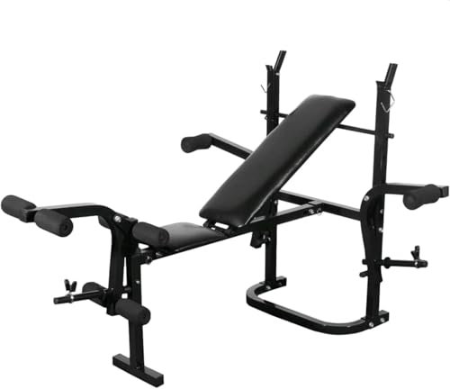 Somanki Banco de Pesas de Gimnasio, Banco Recibidor, Banco Comedor, Bancos para Cocina, Banco Vestuario, Mueble Camper, Negro