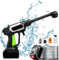 Nettoyeur Haute Pression sans Fil avec 2 Batteries et 5m de Tuyau, Nettoyeur Haute Pression Portable 35Bar, 6 en 1 buse Multi Spray Nettoyeur Haute Pression sans Fil Mobile pour Voiture Jardin