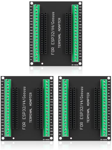 3 Pack ESP32-WROOM-32 Breakout Board 38PIN Shield GPIO 1 in 2 für 38Pin ESP32 Entwicklungsboard ESP32 Wroom Board Terminal Adapter Erweiterung