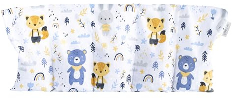LOOLAY Kirschkernkissen Mikrowelle 50x20 cm – Wärmekissen Bio Baumwolle – Kirschkern Kissen mit 5 Kammern – Ideal bei Muskelverspannungen und Menstruationsbeschwerden (wald tiere)