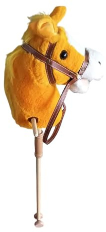 Qectial Schaukelpferd Aus Holz mit Seil, Kopf Und Rädern, Ideal für Kinder Ab 3 Jahren. Geburtstagsgeschenk.