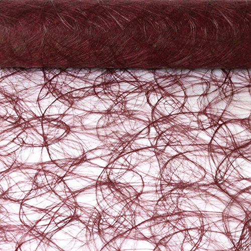 Sizoweb Tischband Bordeaux 25 Meter lang 20cm breit