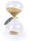 biloba 6 pouces puff sable minuteur/sablier 60 minutes - couleur or sand - inspiré du verre/accueil, conseils, office de décor