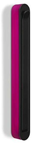 SOTECH Aufbau - Klapphaken HARZ schwarz/pink 140 x 16 mm | Garderobenhaken Kleiderhaken Jackenhaken klappbar