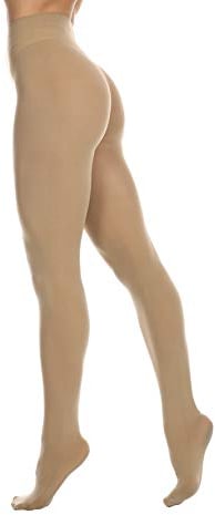 EVERSWE Women's 80 Den Soft Opaque Tight, Women's Tights (S-M, Natural)