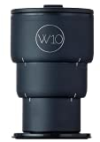 W10 Portobello - Vaso de viaje plegable (acero inoxidable, 400 ml), color negro