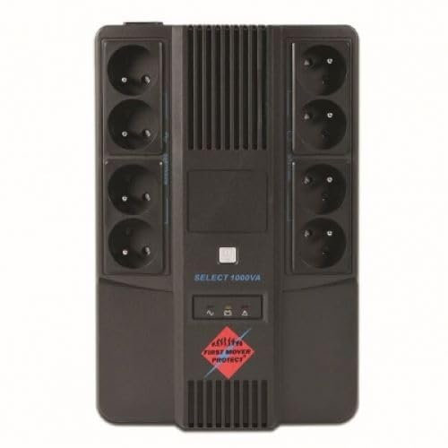 Connectland Onduleur 8 Prises 1000VA 600W Affichage LED Noir Desktop