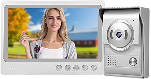 AMONIDA Kit citofono, videocitofono, Apertura a Distanza Impermeabile conveniente Fabbrica di ABS per Ufficio(European regulations)