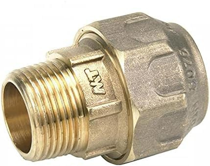 RIEGOPRO Enlace Rosca Macho Fabricado en Latón. Utilizado Como Accesorios para Tuberías de Riego de Polietileno. Disponible en 20mm, 25mm, 32mm, 40mm, 50mm y 63mm (20mm x 1/2)