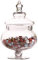Pot de Bonbons, Bocaux en Verre Vintage, Bonbonnières En Verre, Contenants Bonbons Bocal En Verre, Pots à Bonbons en Verre Transparent, Pots en Verre Sucré, pour Bonbons, Aliments