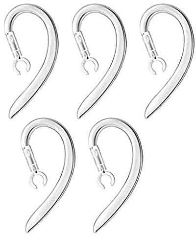 U-M Gancho para la Oreja Ear Loop 360 Rotación Bluetooth Auricular Silicona Transparente 6.0mm 5pcs. Profesional