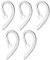 U-M Gancho para la Oreja Ear Loop 360 Rotación Bluetooth Auricular Silicona Transparente 6.0mm 5pcs. Profesional