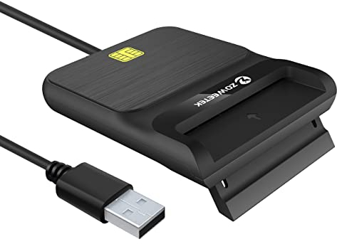 ZOWEETEK Lector dnie electronico,Lector dnie,Compatible con Todas Las Tarjetas de DNI