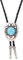 DELIGUO Bolo Ties Krawatte Für Herren - Vintage Natural Türkis Anhänger Krawatte Schmuck, Western Cowboy Herren Damen Schwarz Leder Seil Halskette Zubehör,Himmelblau,Einheitsgröße
