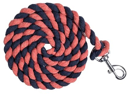 HKM Cotton Strick Navy/Neon Koralle 180cm