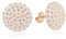 Ohrstecker Ohrringe Rosegold 50er Jahre Damen Polka Dots NOBEL SCHMUCK