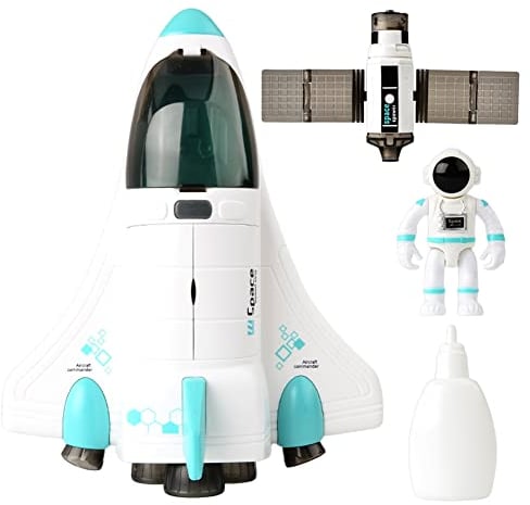 LICHENGTAI Spaceshuttle Weltraummission Rakete Spielzeug, Raumschiff Bauset Stadt Weltraum Rakete Schiff Spielsets Weltraum Konstruktionsspielzeug Geburtstagsgeschenk für Jungen Mädchen
