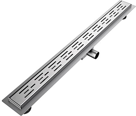 EMKE Invisible Linear Floor Shower Drain - 900mm Stainless Steel with Odor Stop and Hair Strainer, High Flow Capacity for Bathroom, Kitchen and Washroom