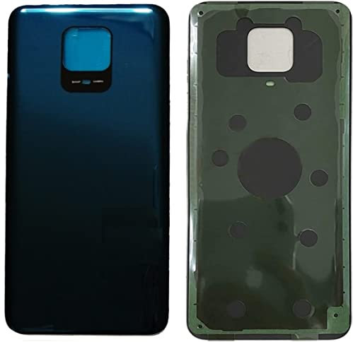 (KIT) Copri Batteria + biadesivo compatibile con XIAOMI REDMI NOTE 9 PRO/NOTE 9S M2003J6B2G Ricambio Vetro Posteriore Back Cover Retro Scocca + adesivo (Blu)
