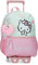 Hello Kitty Paris Schulrucksack mit rosa Trolley 25x32x12 cm Polyester 9,6L