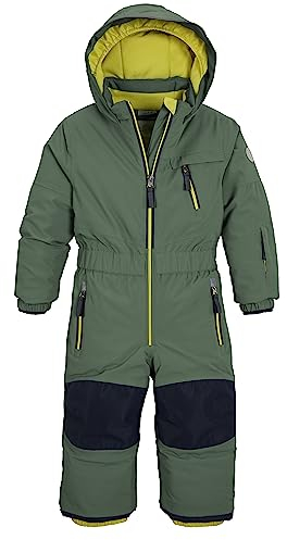 Killtec first instinct by killtec FISW 31 MNS ONPC Skioverall/Schneeanzug mit Kapuze, wasserdicht, stahlmint, 86-92, waldgrün