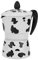 Cafetera de Aluminio para Estufa, Cafetera Moka para café Expreso Clásico, 9 Tazas, 15 Onzas, Cafetera Italiana para el Hogar y Camping, Color Vaca Lechera (3 tazas de color vaca