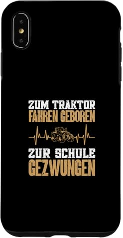 Zum Traktor Fahren Geboren Landwirt Hülle für iPhone XS Max