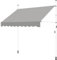 Yaheetech Toldo Manual Toldo Exterior Toldo con Brazo Retráctil 250 x 180cm Toldo Manual Vertical de Aluminio para Terraza Balcón Aluminio Poliéster Gris Claro