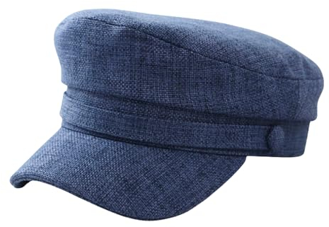 crazy bean Cappello con Visiera Uomo Donna Cappello Militare in Poliestere Classico Cappello da Baker Elegante Newsboy cap