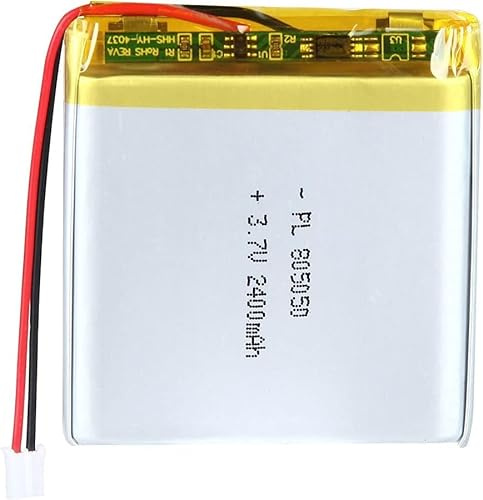 3.7V 2400mAh 805050 Lipo Battery Rechargeable Lithium Polymer Ion Battery Pack With JST Connector