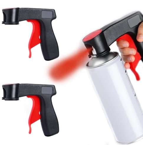 MetalNuts Trigger-Aerosol-Handle 2 Pack Spray Can Trigger Grip Handle - Spray Can Aerosol Trigger Gun Grip, Instantly Converts Spray Cans into Airbrush