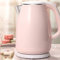 YSACJFD Kettles,1.8L Stainless Steel Electric Kettle Kettle Lid Openitwo Small Household Intelligent Fast/Pink