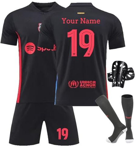 Alpha Personalised Football Shirt with Name Number - Home/Away Jerseys Set, Gifts for Boys and Girls (UK, One Size, X04)