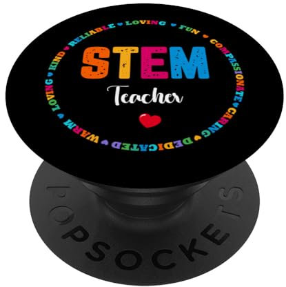 STEM-Lehrer STEAM-Lehrer STEM-Tags-Specials Squad Science PopSockets mit austauschbarem PopGrip